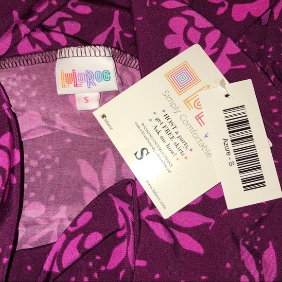 LuLaRoe Azure Floral Skirt - Picture 3 of 5